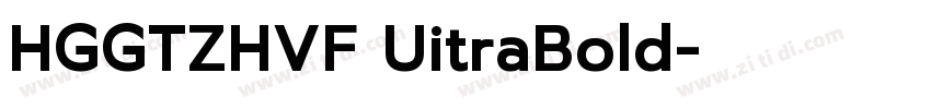 HGGTZHVF UitraBold字体转换